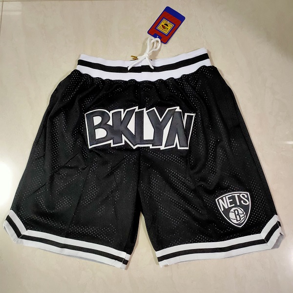 Men NBA 2021 Brooklyn Nets Black Shorts->brooklyn nets->NBA Jersey